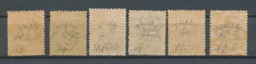 1923 Italien - Königreich, BLP Nr. 13/18, Druckaufdruck (Typ III) - Signaturen auf der Rückseite Diena - Chiavarello - Fiecchi