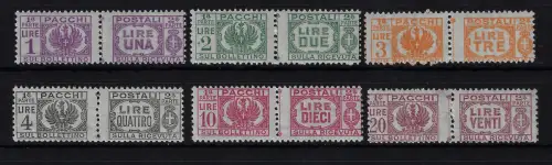 1946 LEUTNANT - Postpakete Nr. 60/65 - 6 Werte - postfrisch**