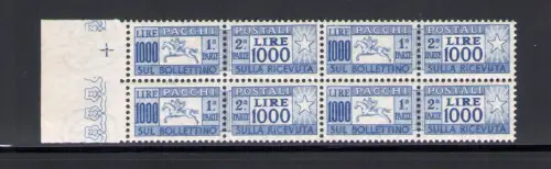 1954 Italien, Postpakete Lire 1000, Pferd, Rarität Nr. 81 - postfrisch **