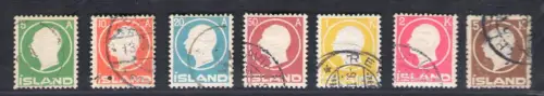 1912 Island, n. 68/74 - Bildnis Friedrichs VIII. - Gebraucht Raybaudi Zertifikat