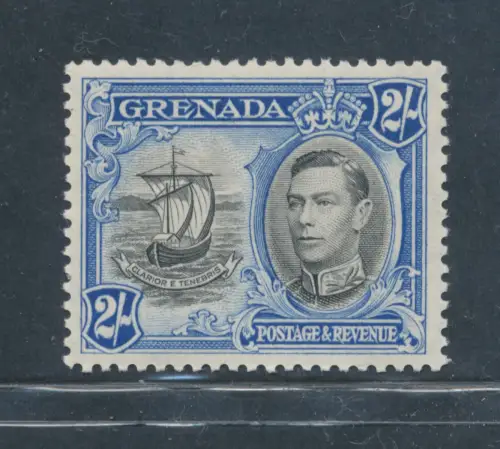 1938-50 Grenada, Stanley Gibbons Nr. 161, 2 Scellini Black Ultramarine - MNH**