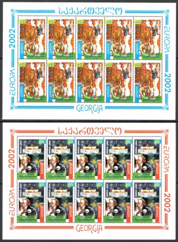2002 EUROPA CEPT, Georgien Nr. 2 Kleinblätter - postfrisch **