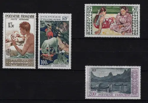 1958 Polynesien, Alltagsszenen, Yvert Luftpost #1/4, postfrisch**