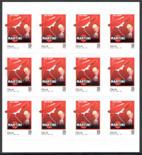 2023 Italien, Republik, Minifoglio, Martini - postfrisch **