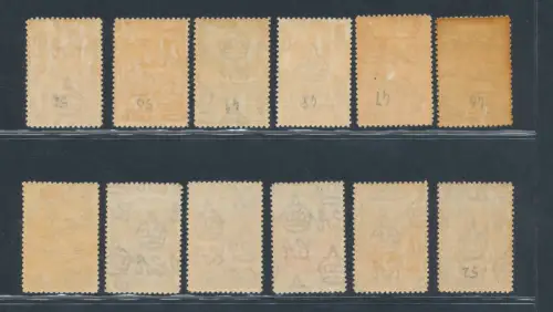 1932 Bechuanaland Protectorate, Stanley Gibbons n. 99/110, MH*