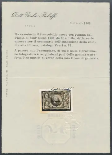 1934 St. Helena, Stanley Gibbons n. 114/23 - MLH*