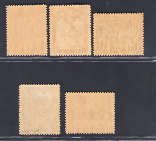 1931 British Guayana - Stanley Gibbons n. 283/87 - MH*