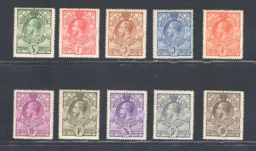 1933 Swasiland, Stanley Gibbons n. 11/20 - MH*