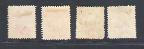 1893 Tonga - Stanley Gibbons Nr. 15/18 - MH*