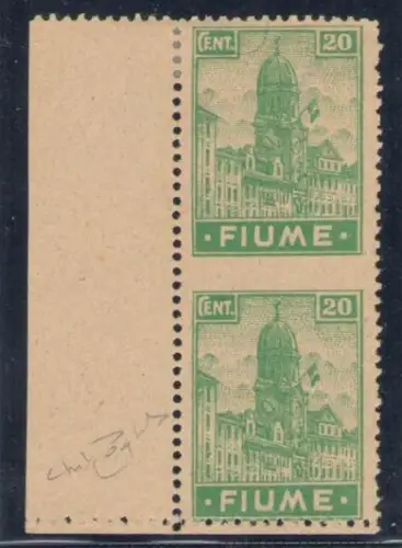 1919 Fluss - Ungezahnte Ansichten in der Mitte, Paar, Nr. A37g - MH*