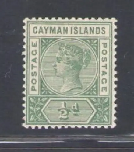 1900 Kaimaninseln, 1/2d. dpale green, Stanley Gibbons n. 1a, postfrisch**