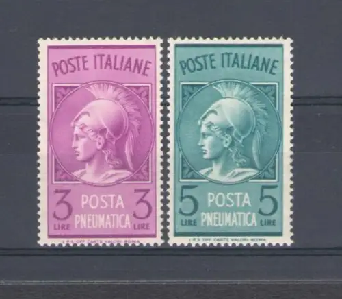 1947 Italien - Republik, Luftpost 2 Werte perfekte Zentrierung Nr. 18/19 postfrisch**