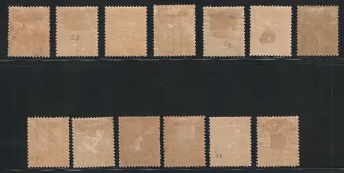 1893 Benin, Endgültiges farbiges Papier # 20/32, MH*