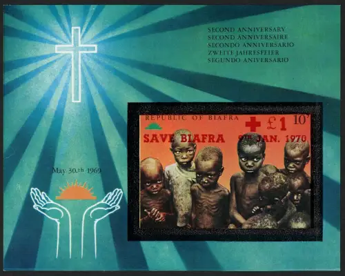 1970 Biafra, Salviamo il Biafra, Yvert n. 4b - MNH**