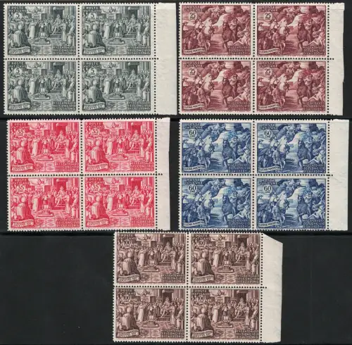 1951 Vatikan, Konzil von Chalcedon # 149/53 - postfrisch ** Viererblock