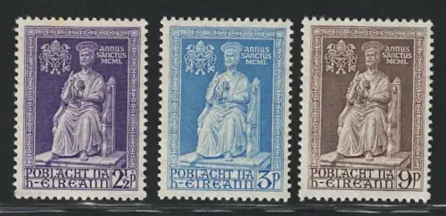 1950 IRLAND, # 113/15 Heiliges Jahr Petersstatue, postfrisch **