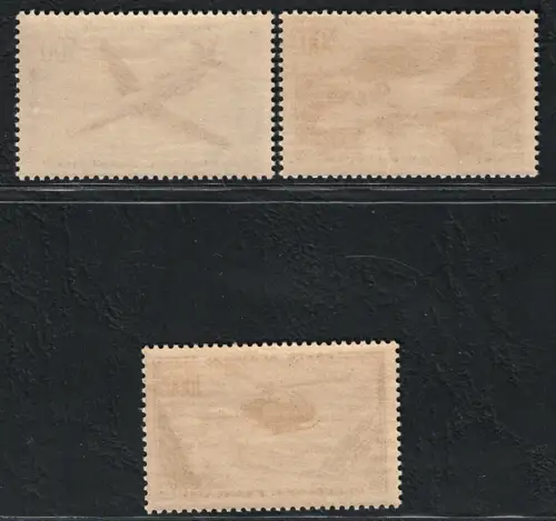 1957-59 FRANKREICH, Luftpost Nr. 35/37 - postfrisch**