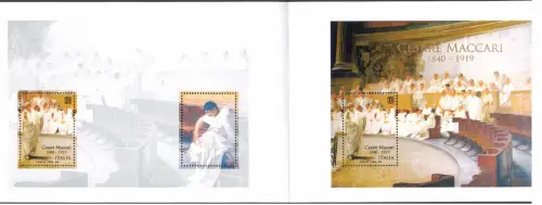 2019 Italien - Blatt Cesare Maccari ZENTRAL GEFALTET POSTFRISCH ** Nr. 114A