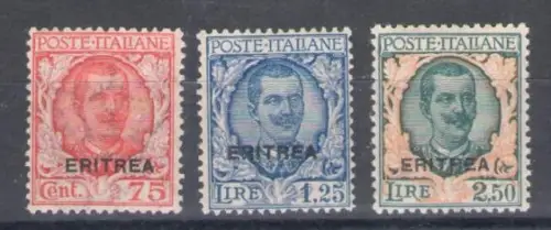 1926 Eritrea, n. 113/15, Michetti überdruckt - postfrisch**
