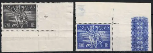 1948 Vatikan, Tobia Bogenwinkel, Luftpost # 17/18, postfrisch **