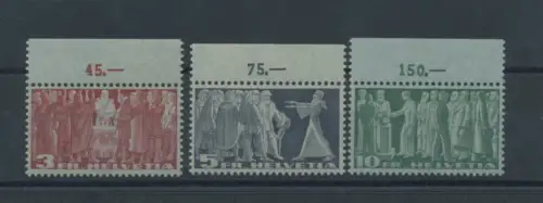 1938 SCHWEIZ, Nr. 313-315 Typ A postfrisch **