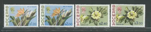1970 BERMUDA - 24 Werte - Stanley Gibbons Blumen Nr. 249/265a - MNH**
