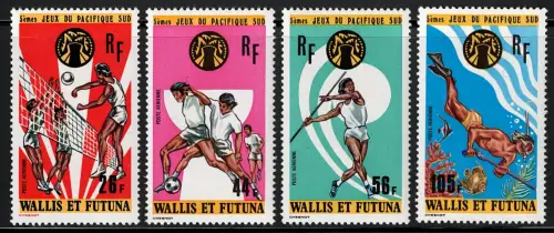 1975 Wallis et Futuna, Luftpost Giochi del Pacifico # 63/66, postfrisch **