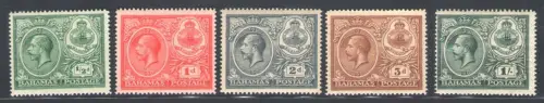 1920 Bahamas - Stanley Gibbons Nr. 106/110, postfrisch**