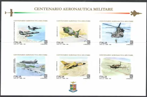 2023 Italien - Republik, Hundertjahrfeier der Luftwaffe - Blatt - postfrisch **
