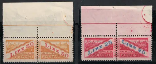 1946 San Marino, Postpakete Nr. 31/32, filigrane Krone, postfrisch**
