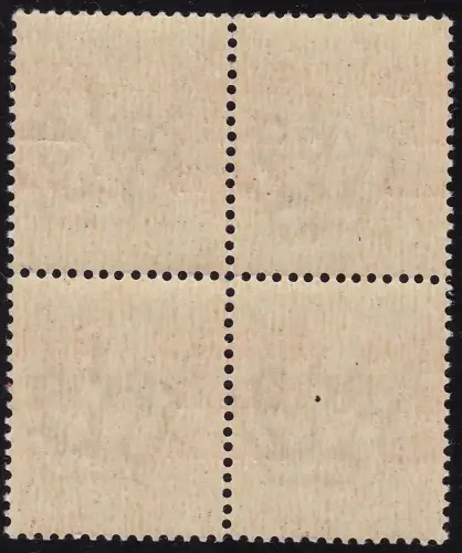 1944 ITALIENISCHE SOZIALE REPUBLIK, Nr. 493pm 50c. violett MNH/** QUARTINA