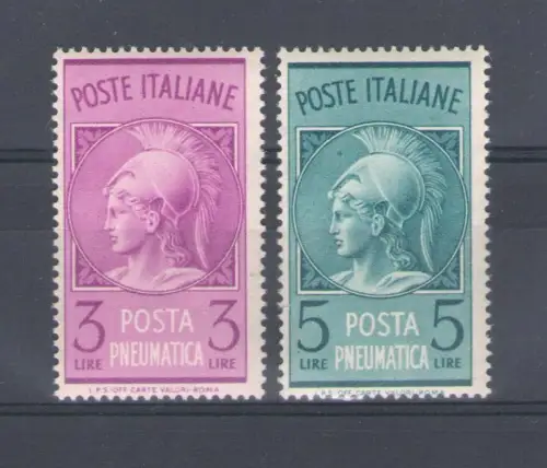 1947 Italien - Republik, Luftpost 2 Val gute Zentrierung Nr. 18/19 postfrisch**