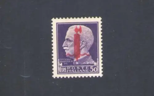 1944 Italienische Sozialrepubblica, 50 Lire Verona Nr. 501 - MH* (Rost)