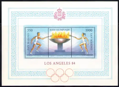 1984 San Marino Los Angeles 84 MNH ** Bf 40