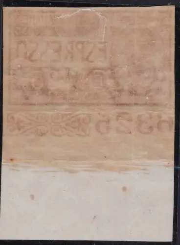 1903 KÖNIGREICH ITALIEN, Espresso Nr. 1a UNGEZÄHNT MIT TISCHNUMMER MLH/*