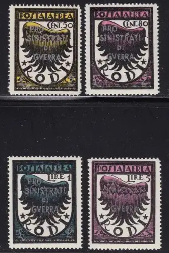 1944 Ägäis Deutsche Besetzung, PA 56/59 MNH/**