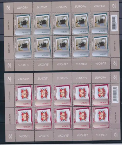 2010 EUROPA CEPT Estland, 2 Kleinblätter à 10 Kinderbücher postfrisch **