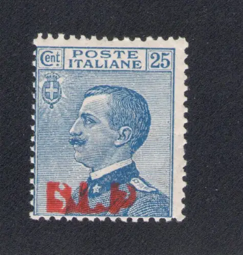 1921 Königreich Italien BLP 10 Cent rosa ohne Punkt nach P Nr. 3m MNH ** Zertifikat Cilio