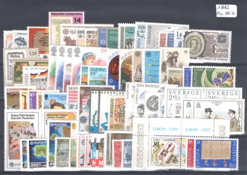 1982 EUROPA CEPT kompletter Jahrgang Historische Ereignisse 35 Länder 71 Werte postfrisch **