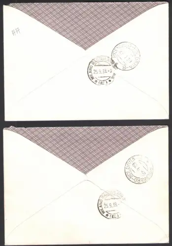 1939 Germania, Deutsches Reich, Mi.Nr. 702/713 von Würzburg nach Mailand, Einschreiben