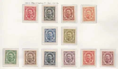 1906-08 LUXEMBURG , Nr. 74/85, Bildnis Wilhelm IV., 12er Set, postfrisch **
