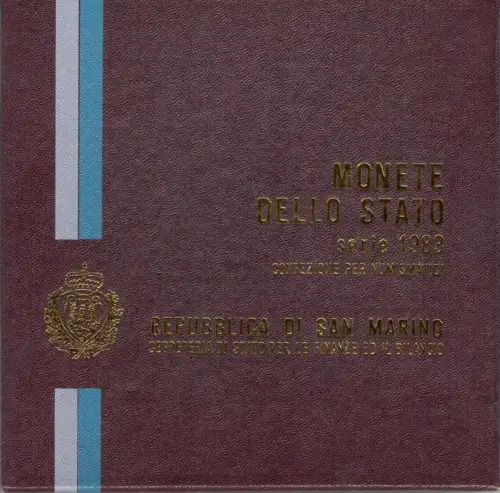 1983 Republik San Marino, Divisionsmünzen, FDC