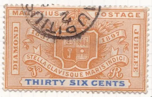 1898 MAURITIUS, SG Nr. 133 36c. GEBRAUCHT