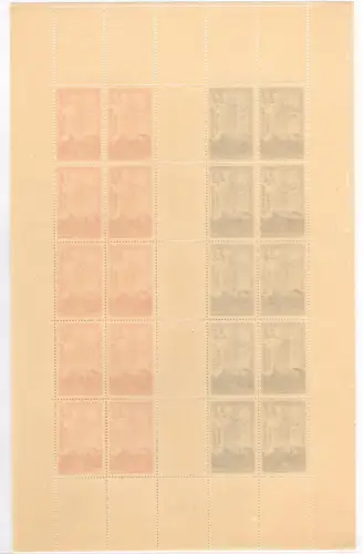 1942 FRANKREICH - Nr. 565/566, Legion Tricolore, MINIFOGLIO MNH **