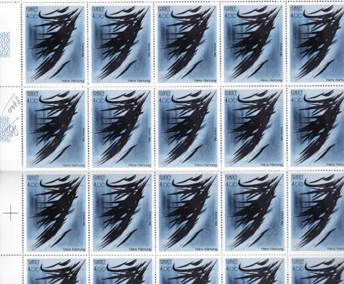 1980 FRANKREICH - Nr. 2108 + 2110 2 Werte in BÖGEN VON 25 MNH / **