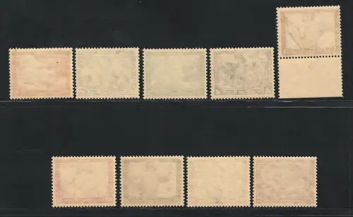 1933 Deutschland Drittes Reich, # 470-478 Wagner, 9 Werte, postfrisch**