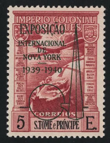 1939 S. Tomé e Principe, Yvert Luftpost # 19, Expo New York, MNH **