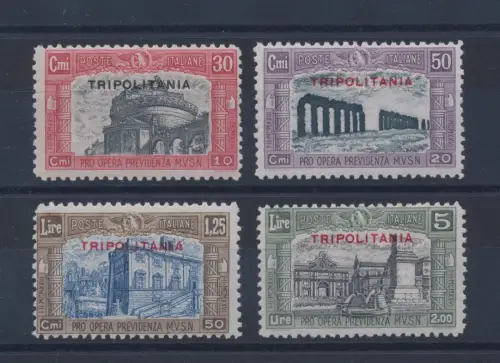 1929 TRIPOLITANIEN, Nr. 50/53, Miliz II, POSTFRISCH**