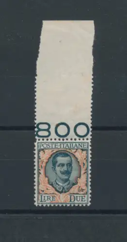 1923 Italien Nr. 150, Floreale, 2 Lire grün grau und orange - postfrisch **