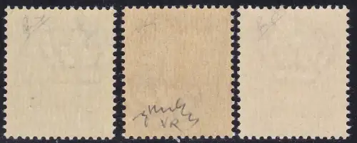 1944 Italienische Sozialrepubblica, SAGGIO P19-P21-P22 MNH/**